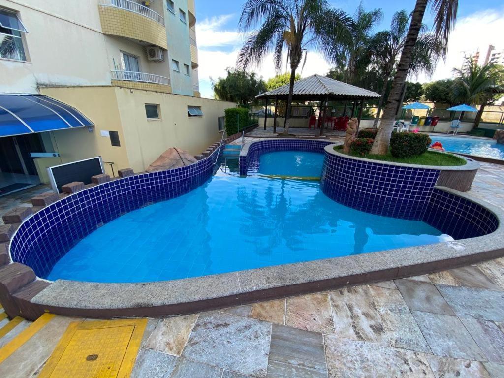 Flats Proximo Ao Shopping Singapura - Pode Descer Com Bebidas Para O Park Aquatico 1105 Apartment กัลดัสโนวัส ภายนอก รูปภาพ